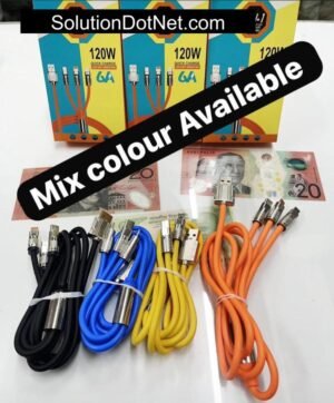 120 watt fast charging 3 in 1 cable