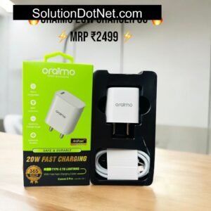 oramino 20 watt charger with cable