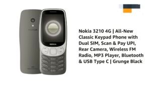 Nokia 3210 4G | All-New Classic Keypad Phone with Dual SIM, YouTube, Scan & Pay UPI, Rear Camera, Wireless FM Radio, MP3 Player, Bluetooth & USB Type C | 1 Year Replacement Guarantee