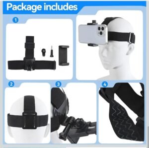 Head GoPro mount with mobile clip